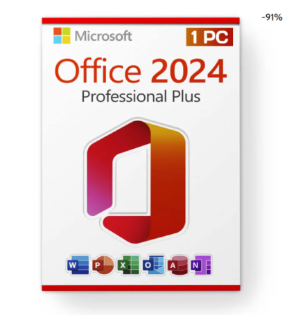 Microsoft Office 2024 Professional Plus – Lebenslange Lizenz für 1 PC